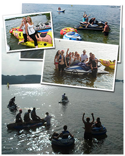 Vodní skútry v akci