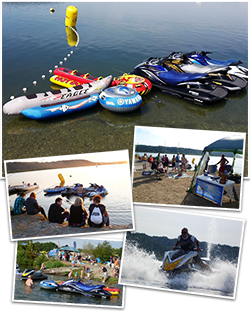 Vodní skútry v akci